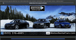 Desktop Screenshot of motionrentalcars.com